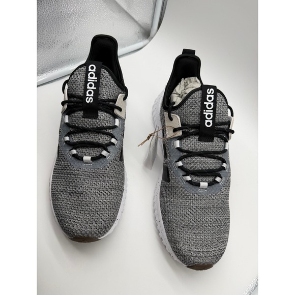 Adidas Men's Kaptir 4.0 Sportswear Shoes Men's Size 11 White/Black/Gum - Picture 4 of 7